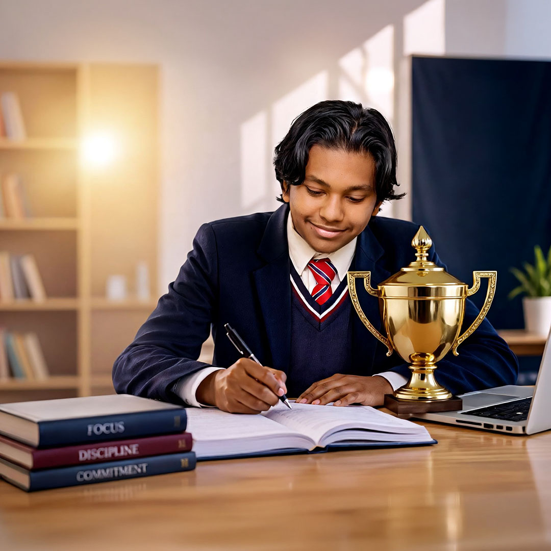Bradford learner demonstrating academic excellence