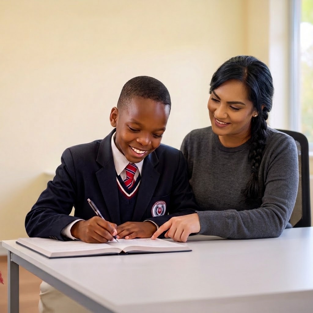 Bradford learner receiving individualised attention